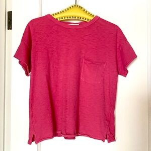 Rag&Bone Women's Magenta T-shirt (Size XS)